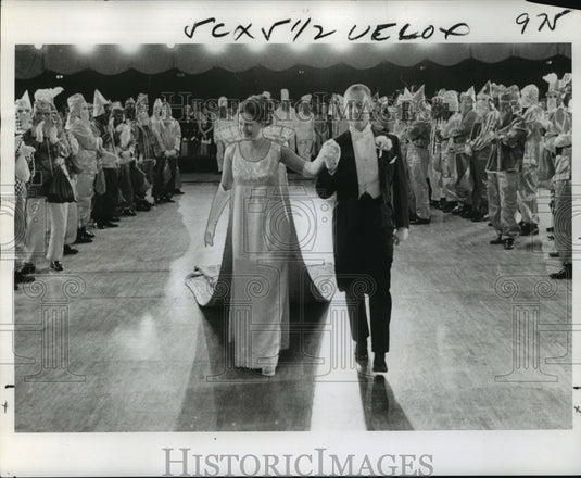 1975 New Orleans, King & Queen at Fantasy Bal Masque at Mardi Gras - Historic Images