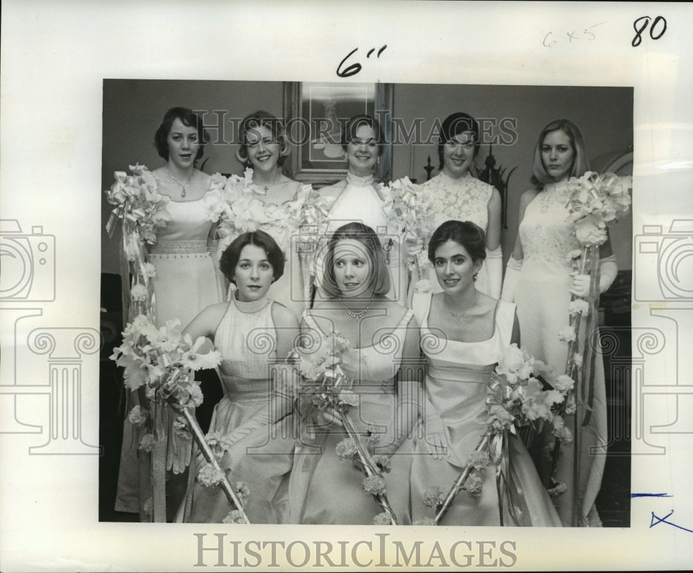 1976 Krewe of Atlanteans Court at Mardi Gras Carnival Celebration - Historic Images