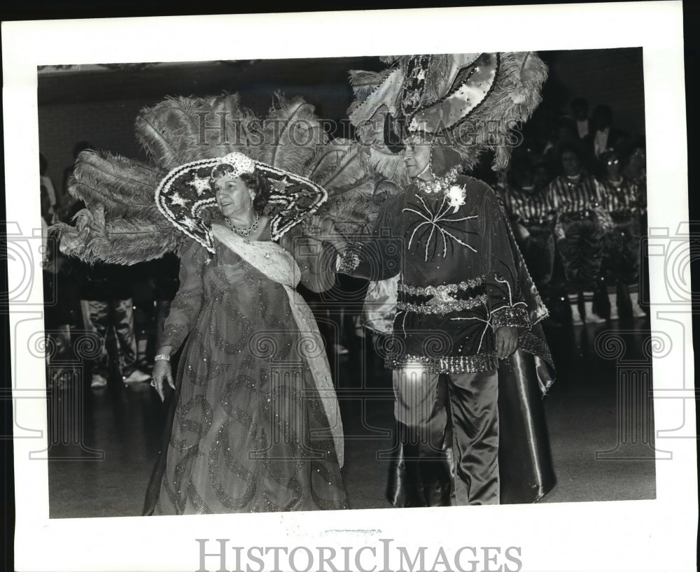 1986 The St. Bernard Jubilee Mardi Gras Ball King and Queen - Historic Images