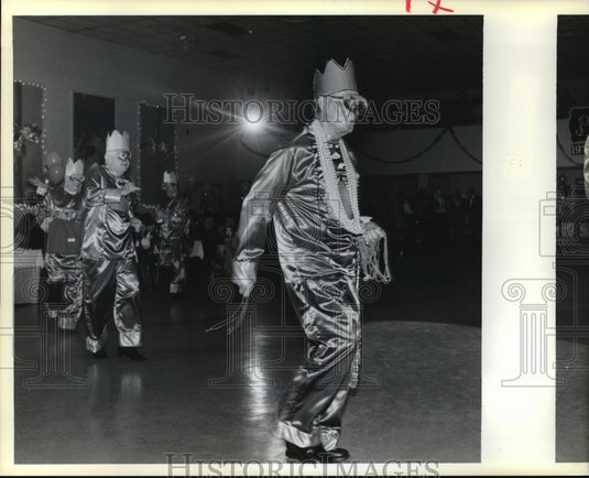 1990 Members of Krewe of Perseus Parade at Bal Masque  - Historic Images