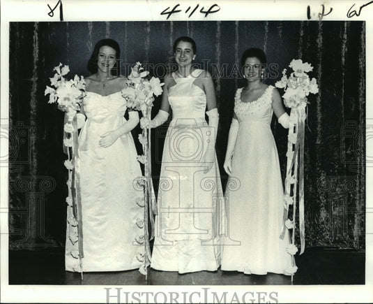 1979 Maids in Court of Atlanteans Ball are Simmons, Suthon & Teetor - Historic Images