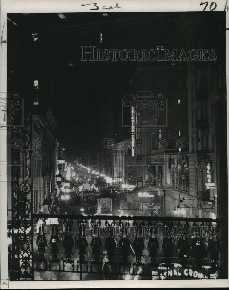 1964 Carnival Parade View of Momus parade from balcony.  - Historic Images