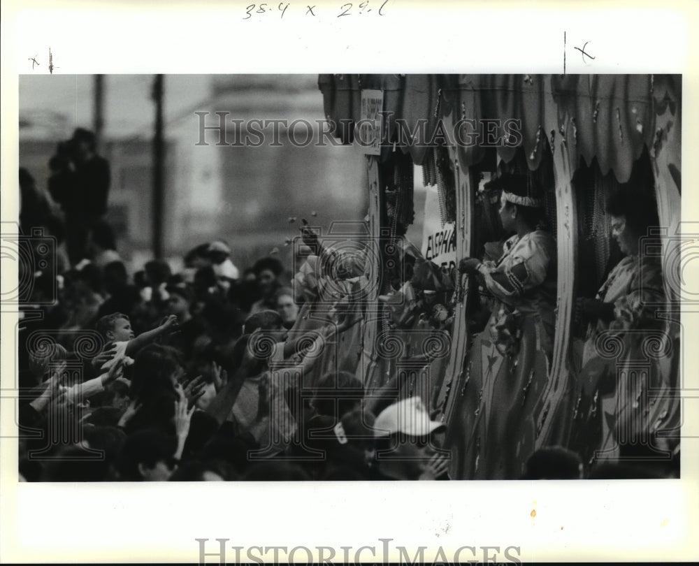 1991 Krewe of Rhea Parades in Metairie at Mardi Gras in New Orleans - Historic Images