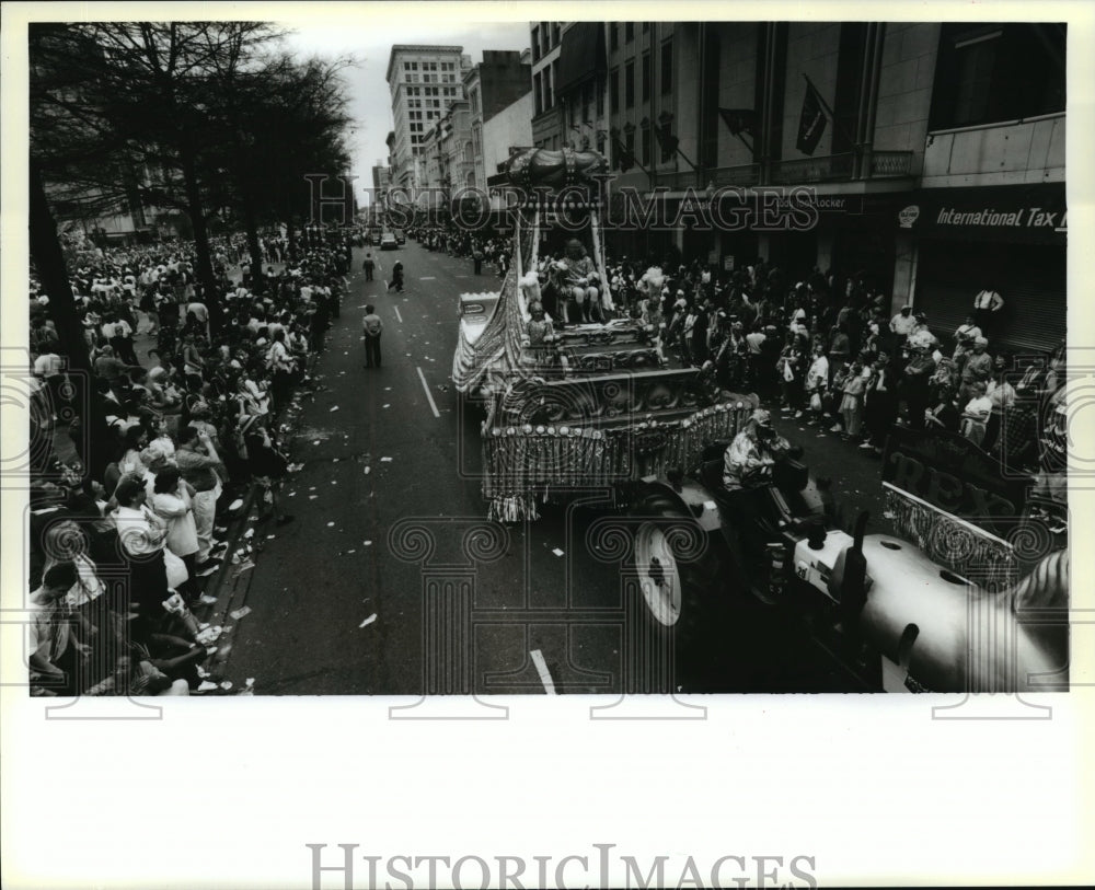 1996 Rex, King of Carnival at Royal &amp; Canal Street in Parade - Historic Images