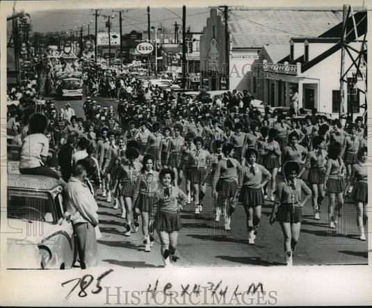 1962 Marchers in the Poseidon parade on Mardi Gras  - Historic Images