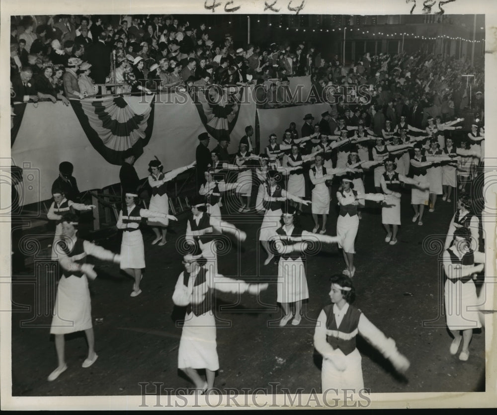 1960 East Jefferson High School in Carrollton Parade on Mardi Gras - Historic Images
