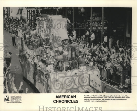 1990 Scene at Mardi Gras Parade on American Chronicles  - Historic Images
