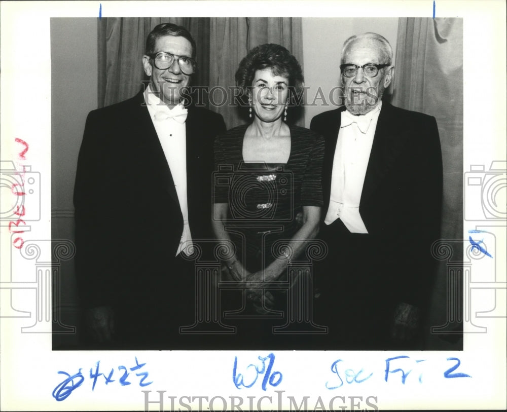 1990 Frank Eshleman with Kay &amp; Michael Rapier at Carnival Ball - Historic Images