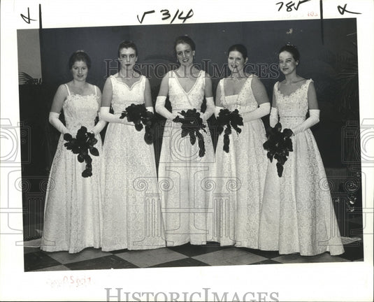 1979 Maids from Prophets of Persia Ball are Barrett, Weaver & McKee - Historic Images