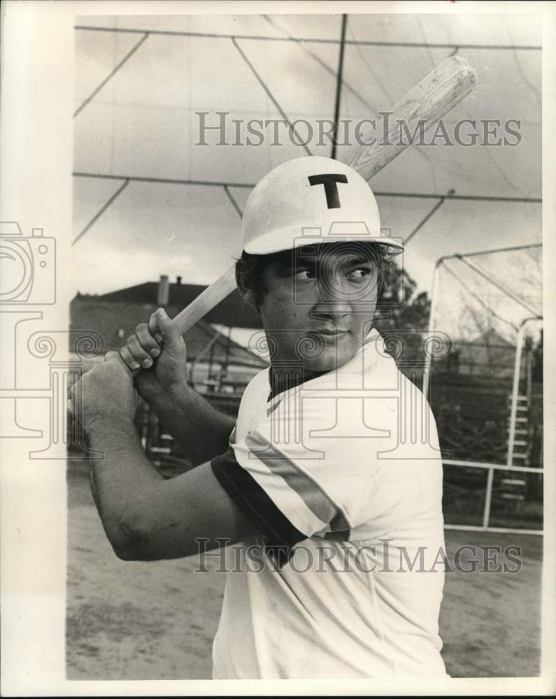 1975 Press Photo David Zeringue, elected co-captain of the Tulane baseball team- Historic Images