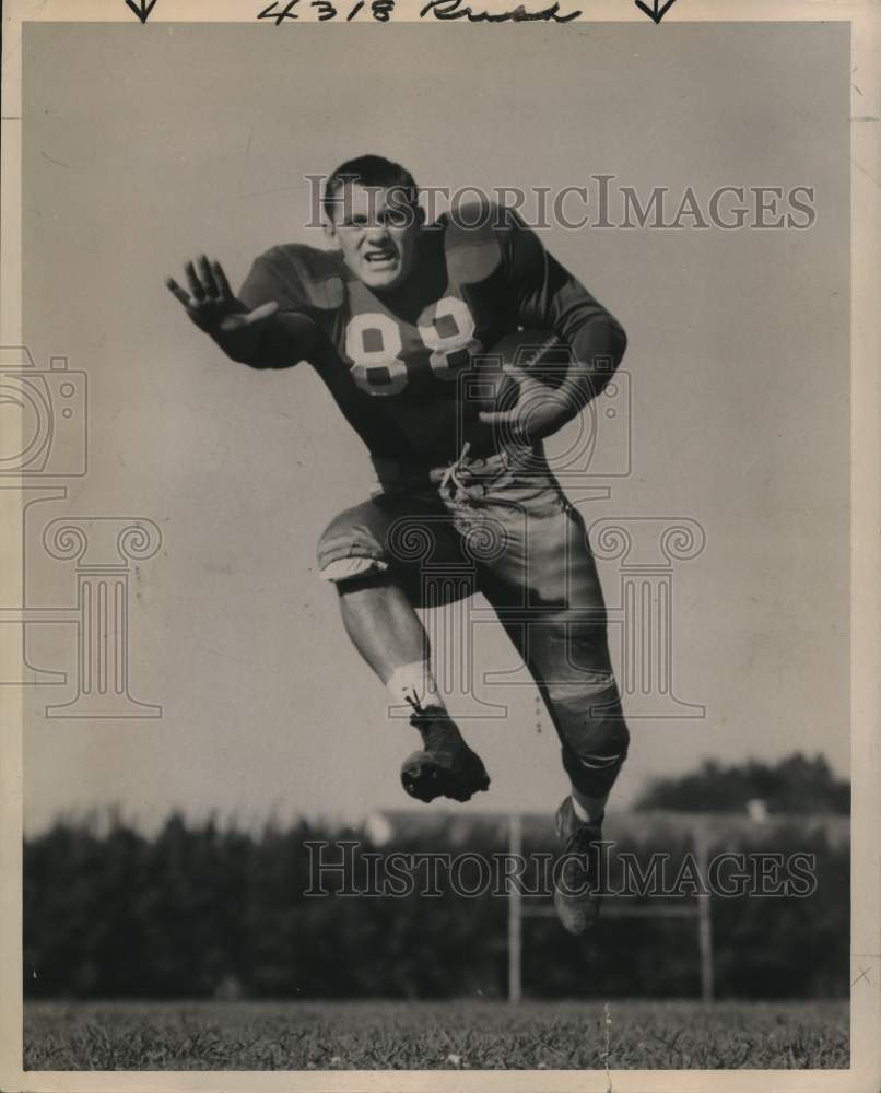 1947 Press Photo Football fullback Bill Svoboda- Historic Images