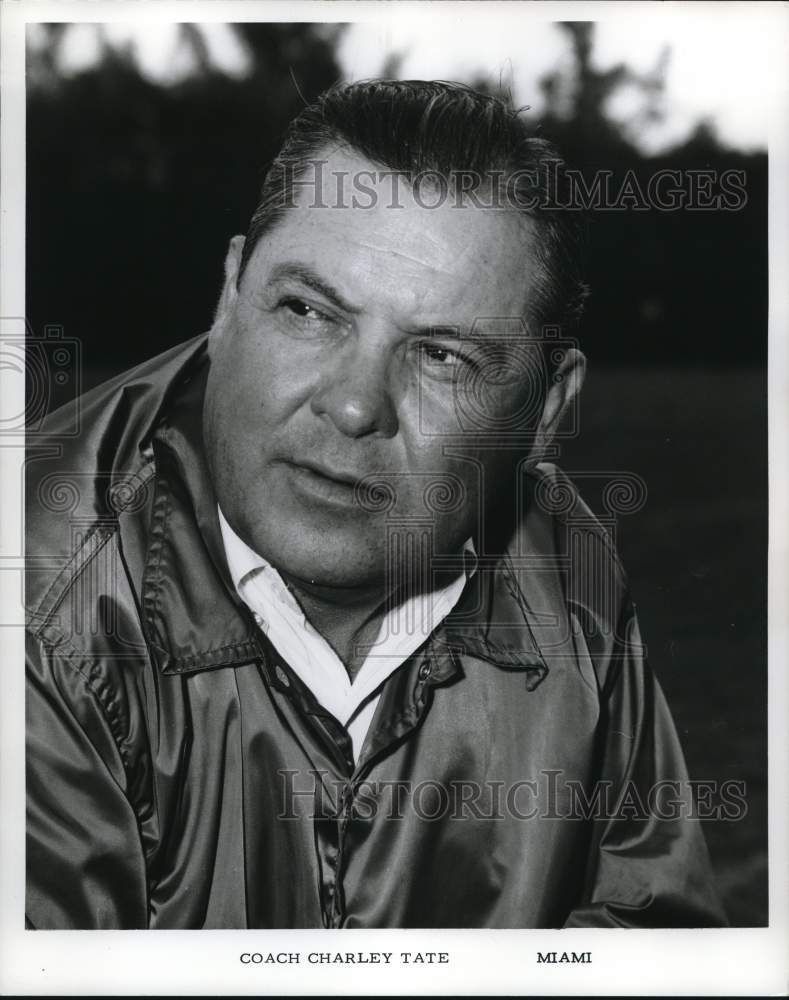 1967 Press Photo Football Charles Tate of Miami - Historic Images