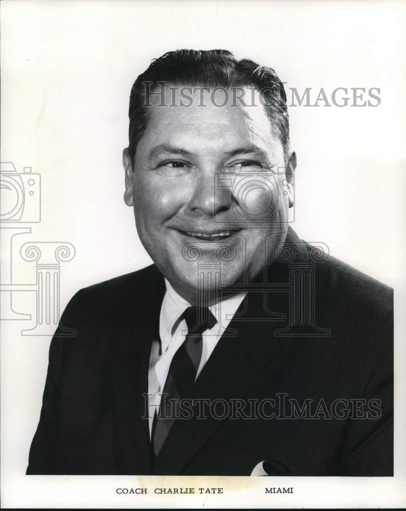 1969 Press Photo Football Charlie Tate of Miami - Historic Images