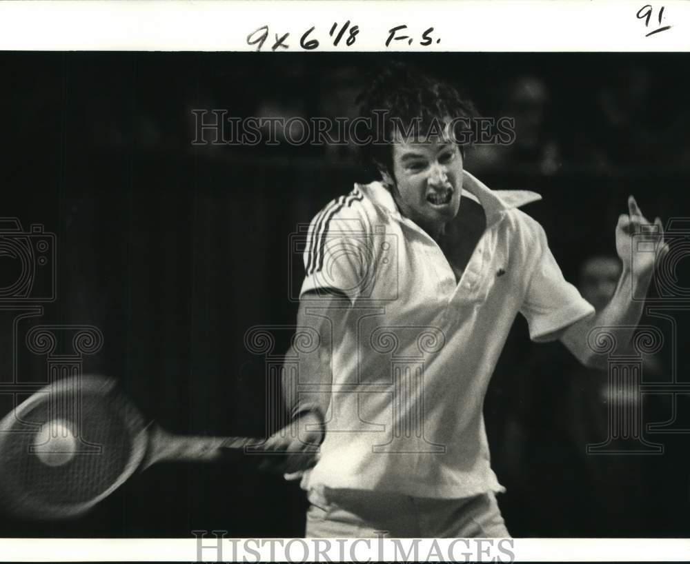 1980 Press Photo Tennis player Elliott Teltscher in Gulf States Tennis Classic- Historic Images