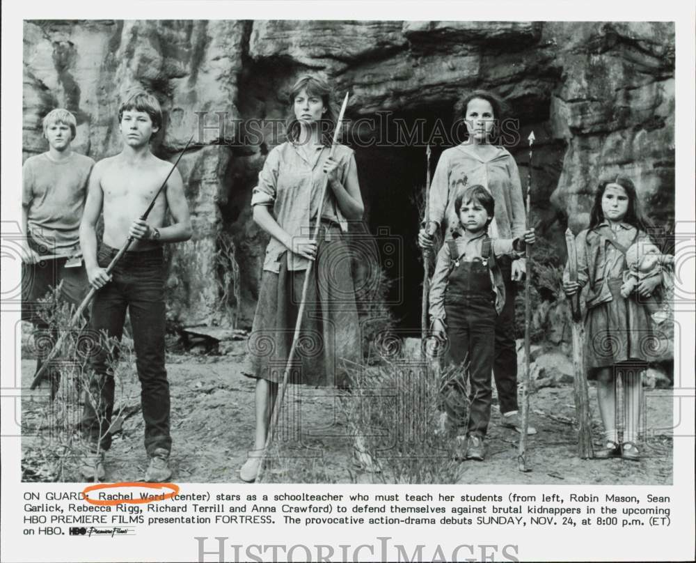 1985 Press Photo Actress Rachel Ward heads cast of the action-drama "Fortress"- Historic Images