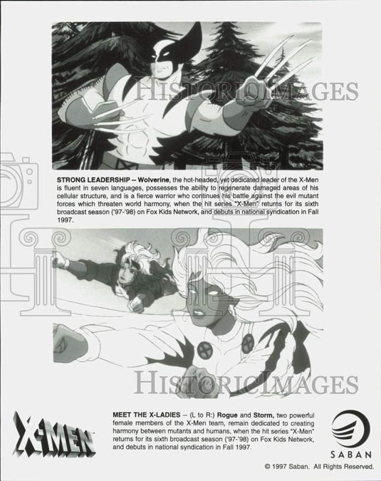 1997 Press Photo Characters from "X-Men" cartoon television series - nod09461- Historic Images