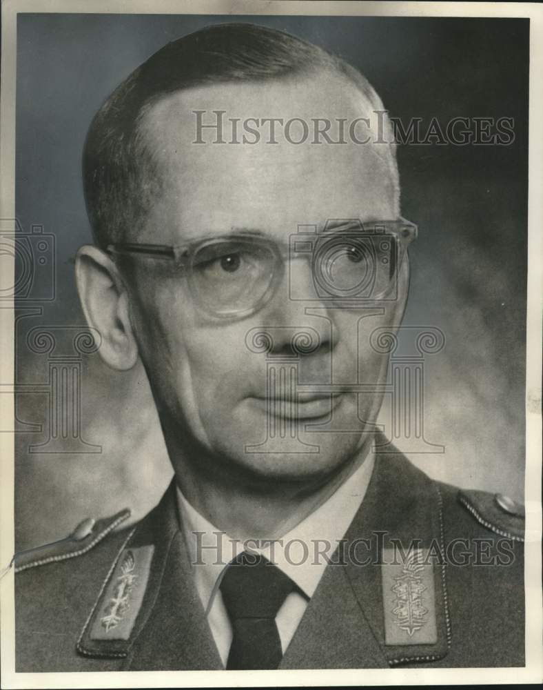 1965 Lieutenant General Ulrich de Maiziere, Federal German Army-Historic Images