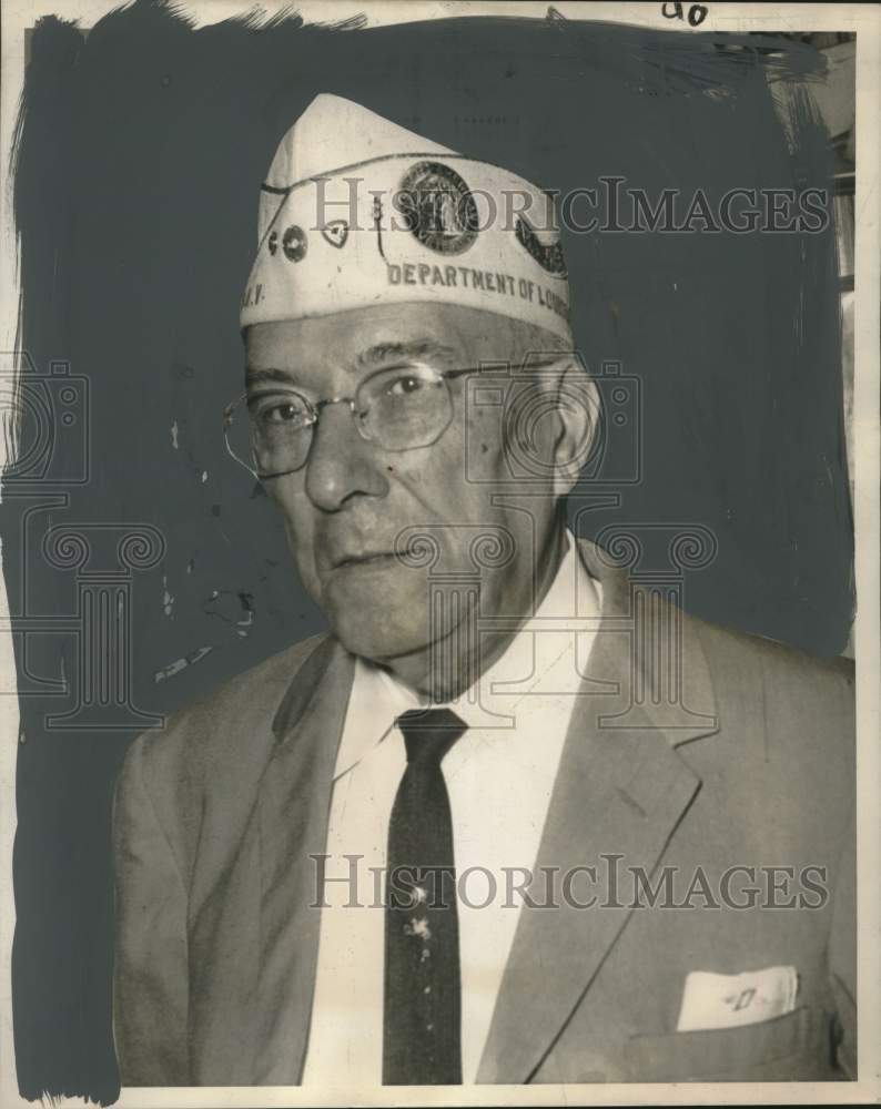 1963 Press Photo Edgar P. Daurin, Disabled American Veterans Commander - Historic Images