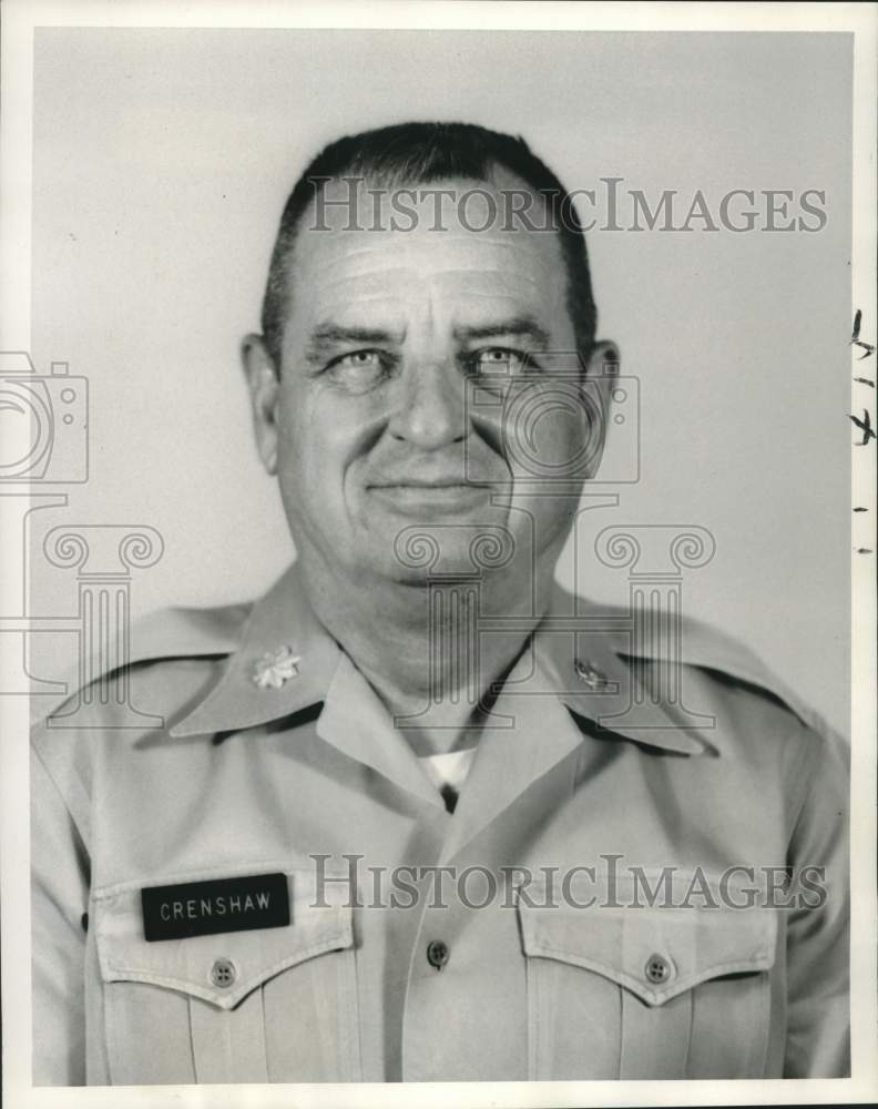 1969 Lieutenant Colonel Ollie M. Crenshaw in Closeup Portrait-Historic Images