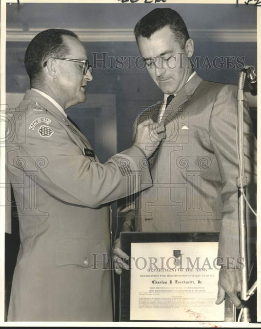 1966 Charles Everhardt awarded Army Meritorious Civilian award-Historic Images