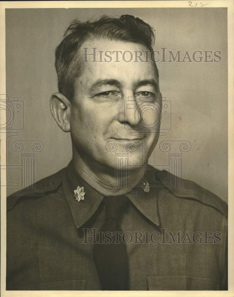 1951 Press Photo Major Roger L. Follette, Louisiana Military District - Historic Images