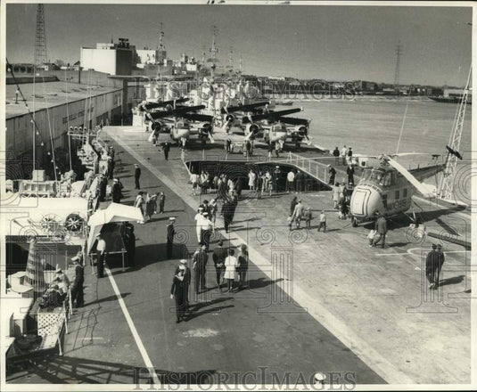 1968 Press Photo Canadian vessels visit New Orleans for "Canada Week"- Historic Images