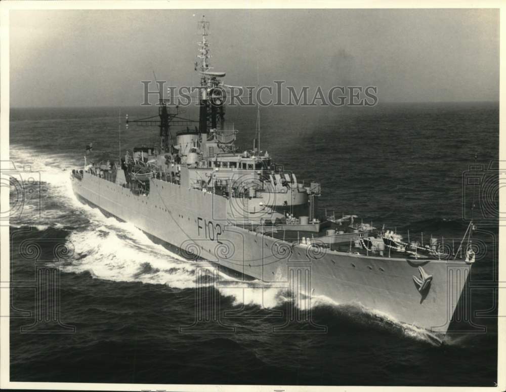 1966 Anti-submarine British Royal Navy Frigate HMS Zest - Historic Images