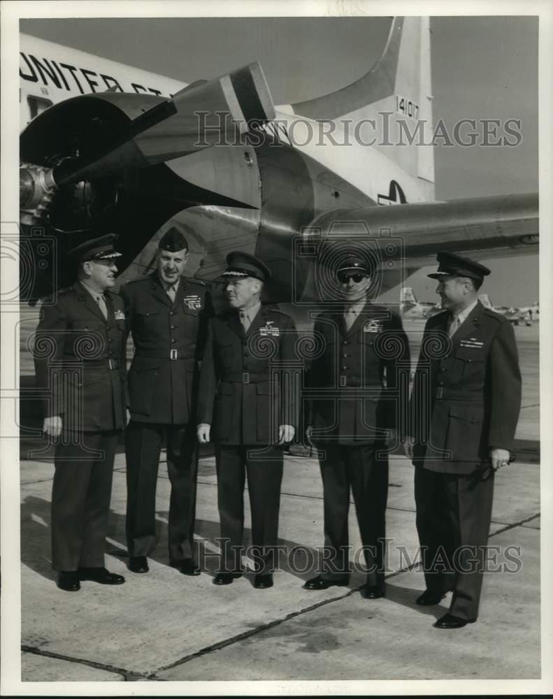 1964 Press Photo Marine Corps Reserve General Joseph Stewart Arrives New Orleans - Historic Images