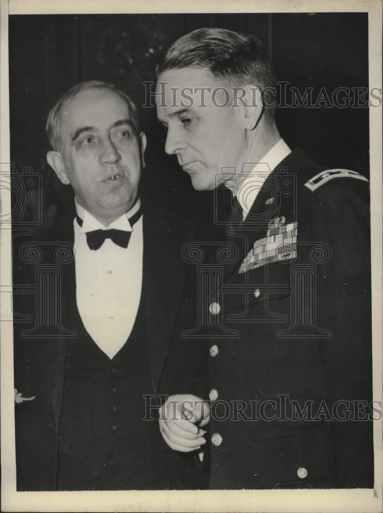 1950 Press Photo Mayor Ernst Reuter and General Maxwell Taylor, Berlin - Historic Images