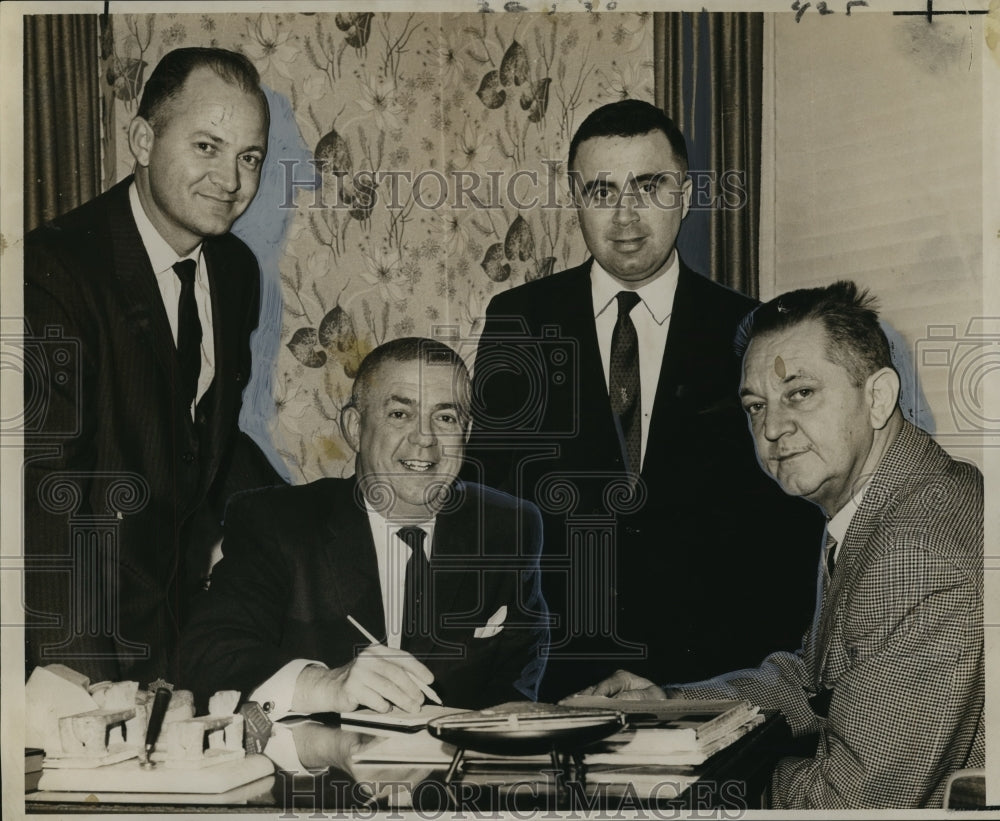 1963 Press Photo Elected staff officers of Metairie Hospital - Historic Images