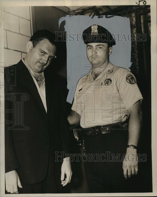1962 Press Photo Patrolman Ray Boss, former star football player - Historic Images