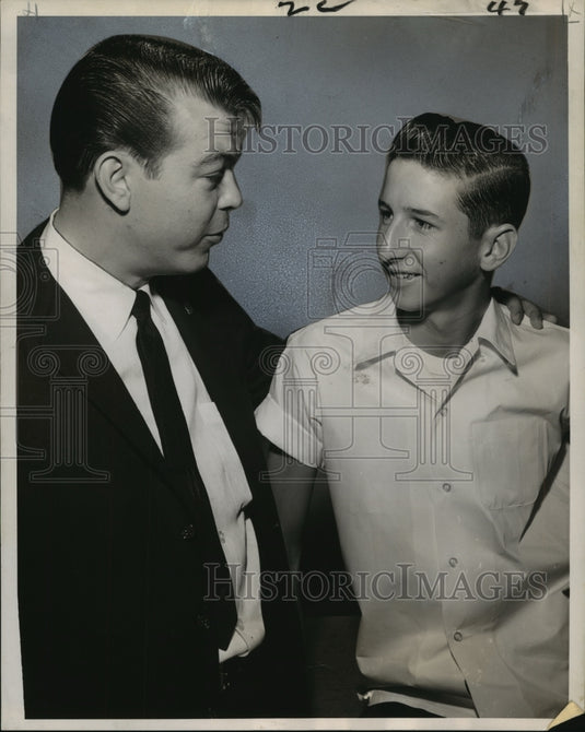 1963 Press Photo Horse racing record-setter Jeffrey Bourque & Warren Groce- Historic Images