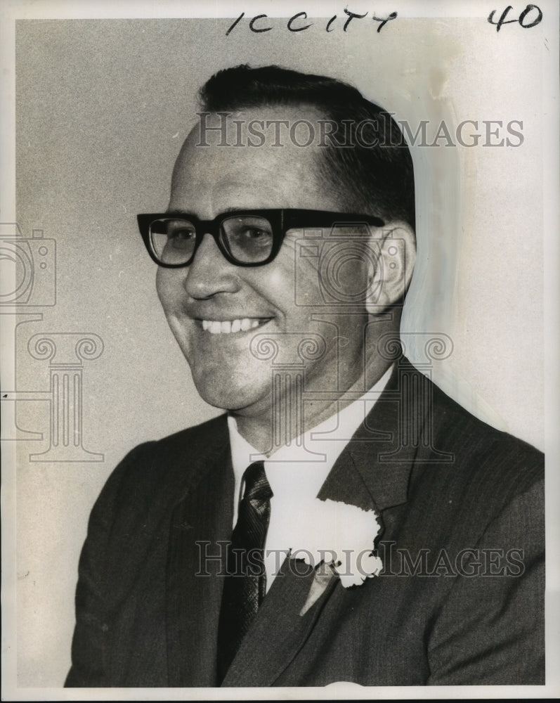 1969 Press Photo Alvin A. Brinker, Jr. of Chamber of Commerce of New Orleans - Historic Images