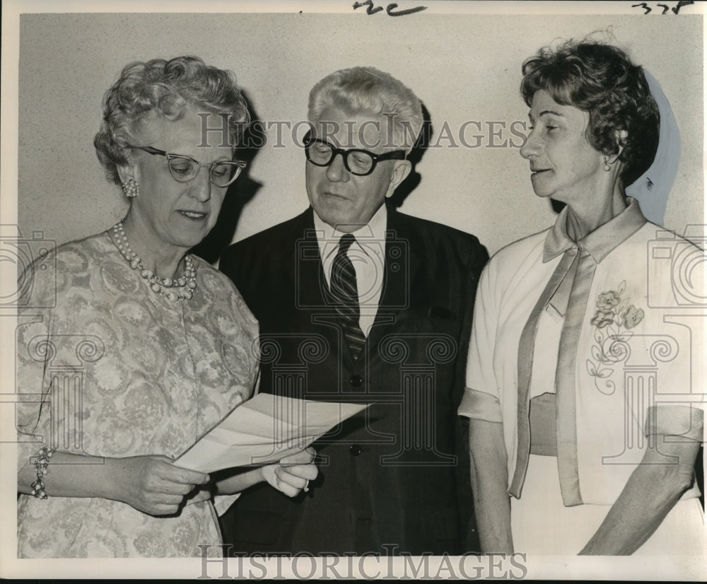 1964 New Orleans Library Club officers, Mrs. Margaret Bruce presiden-Historic Images