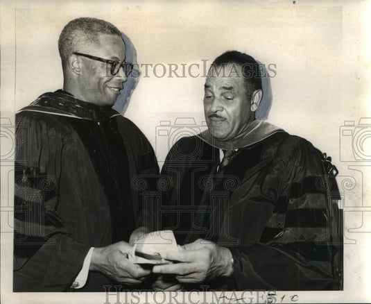 1969 Dr. Broadus N. Butler and Dr. Herman H. Long, Founders' Day - Historic Images