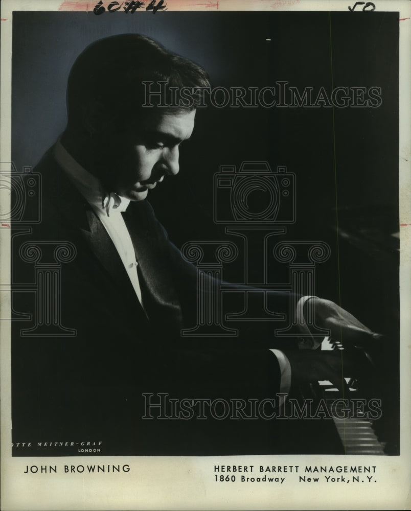 1968 Pianist John Browning - Historic Images