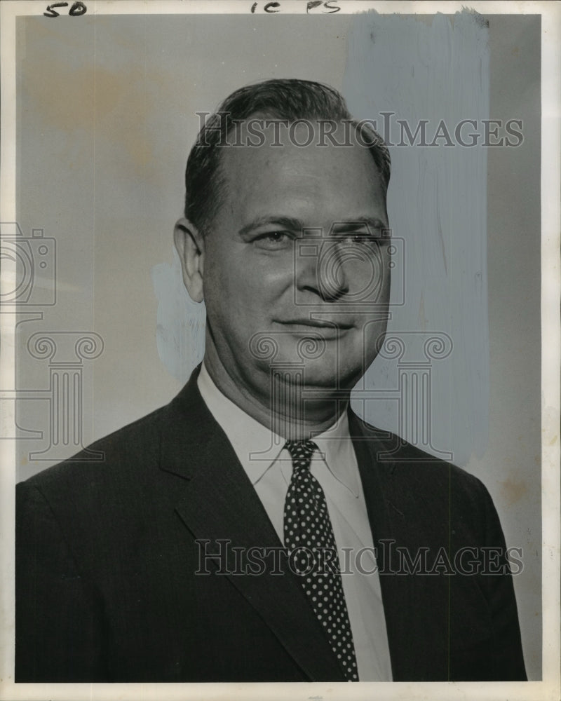 1961 Press Photo Henry Bush, commander of Callender-Fleming, American Legion-Historic Images