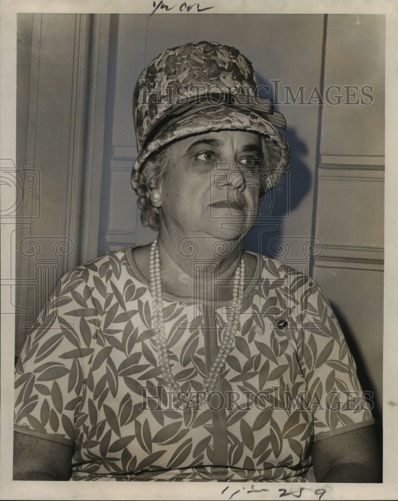 1966 Press Photo Mrs. Sidney Bridgeman, president pf City Park Woman&#39;s Club-Historic Images