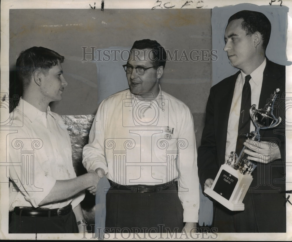 1958 Press Photo City Chess Championship by New Orleans Chess Club - noo02773- Historic Images