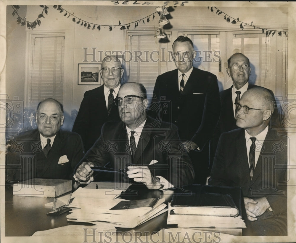 1964 Board of Commissioners of City Park Elected Officials at Meet-Historic Images
