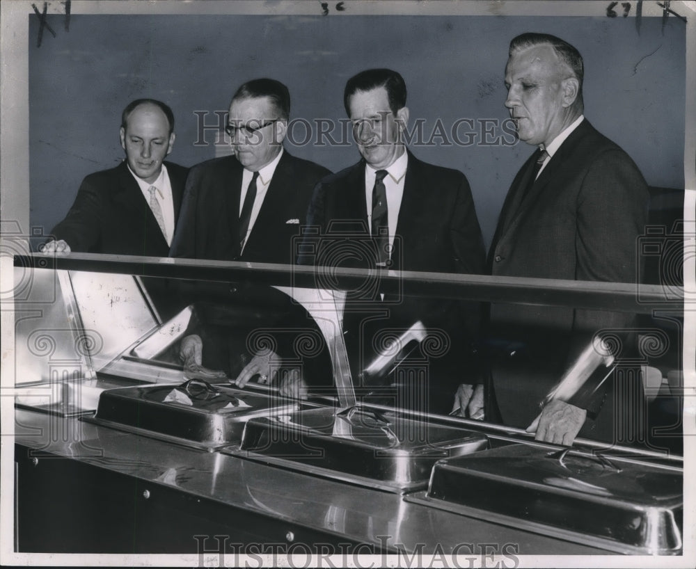 1962 Press Photo Buford Jones, John Hunter, J. R. Gehrkin, Joseph J. Davies-Historic Images