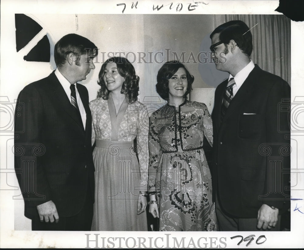 1972 Mr. &amp; Mrs. John Cavaroc, Mr. &amp; Mrs. Peter Ives-cocktail event - Historic Images