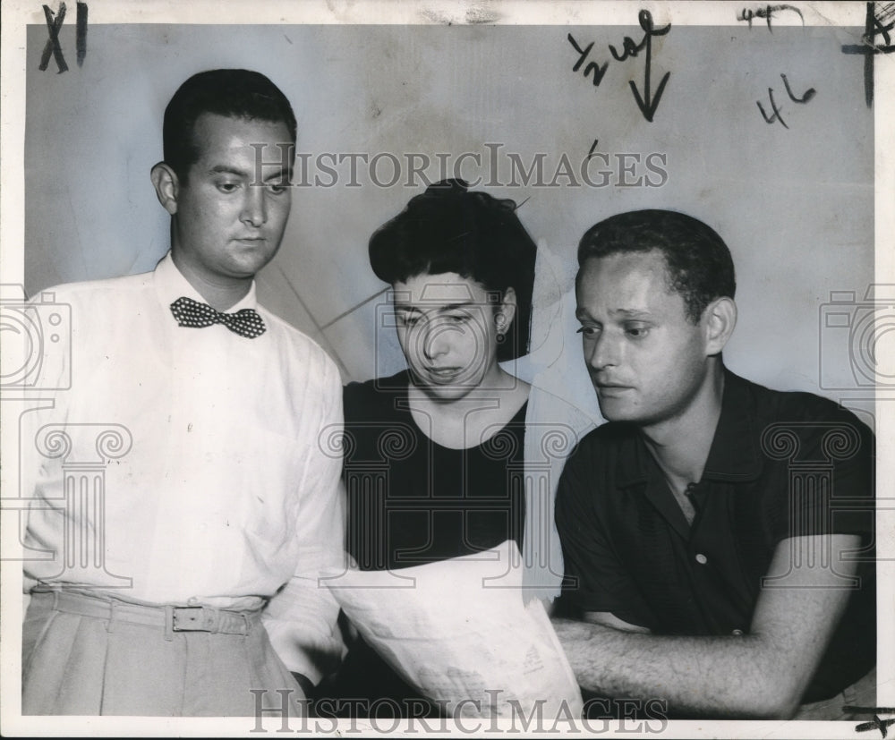 1954 Press Photo Gallery Circle Theater &quot;Summertime Musical Review&quot; plans-Historic Images