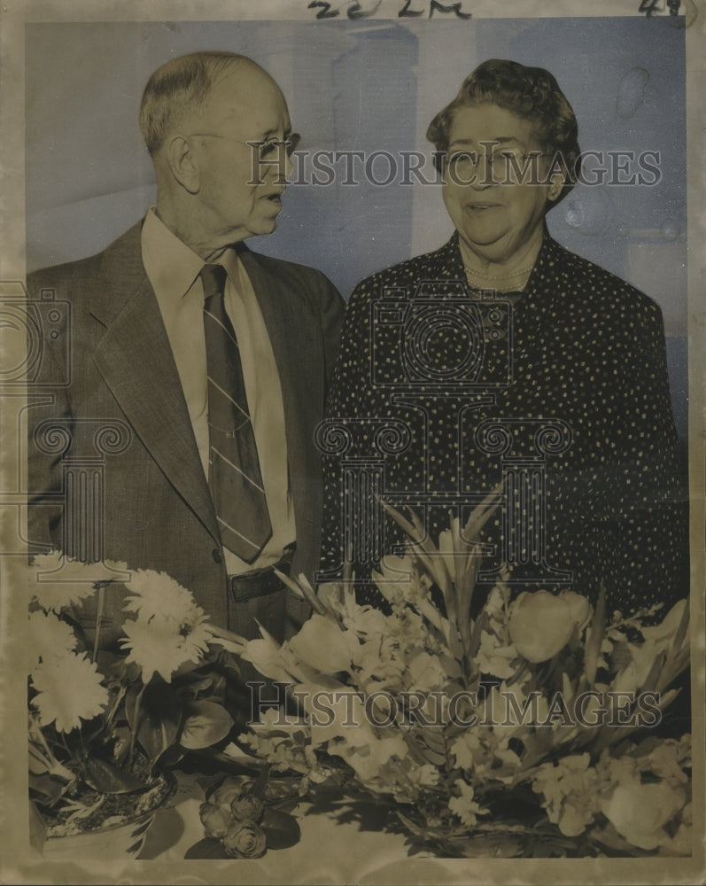 1958 Mr. and Mrs. Gordon E. Camus Celebrate Fifty Years of Marriage - Historic Images