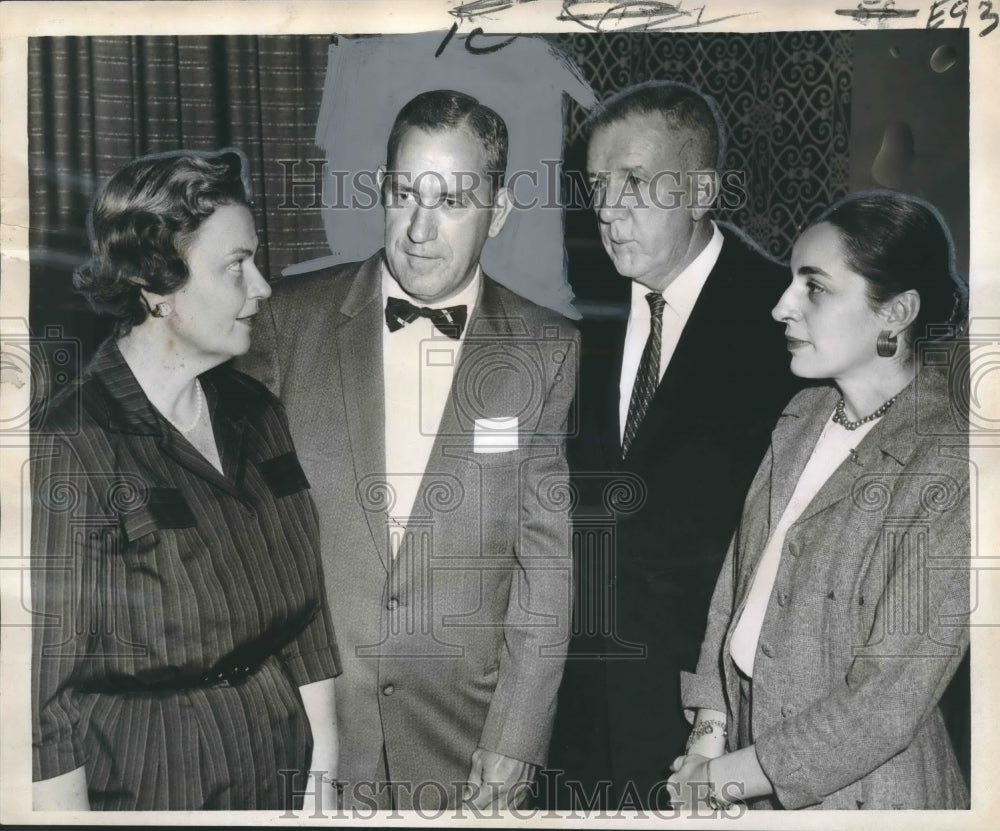 1958 Press Photo Participants at Parents&#39; Council of New Orleans Meeting-Historic Images