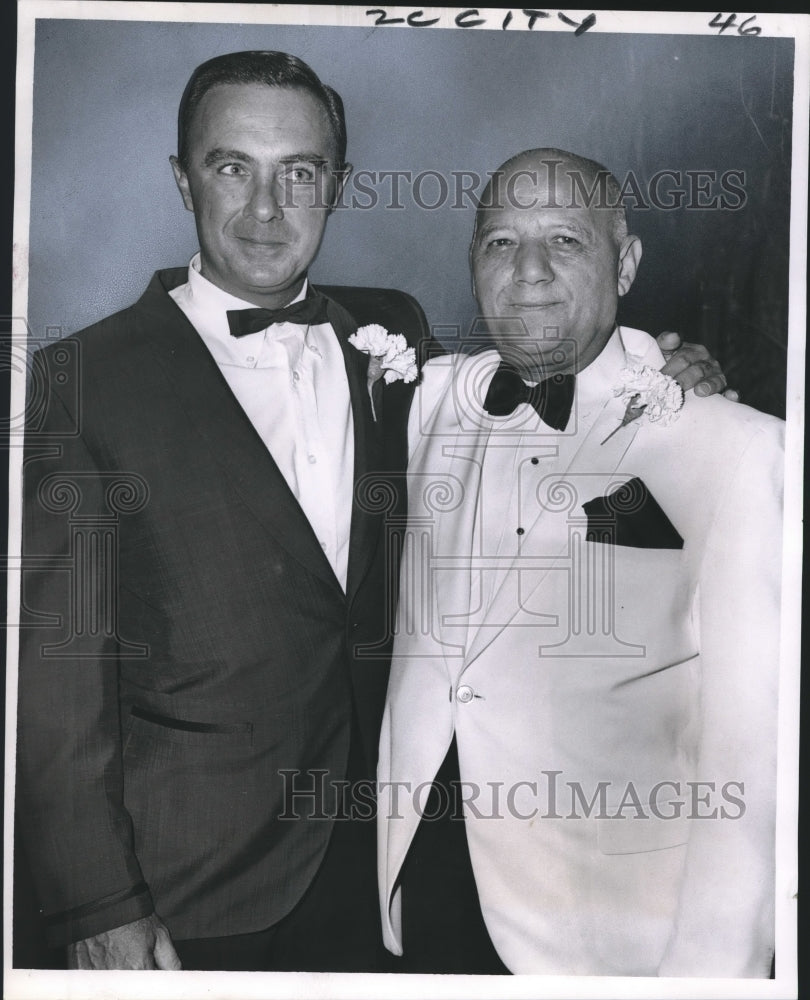 1967 Press Photo William A. Monteleone and John Chimera at Hotel Reception Event - Historic Images