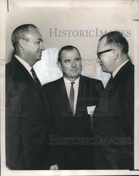 1967 Press Photo John W. Clark, C. Dean Ramsden and Marion Parrk, New Orleans - Historic Images