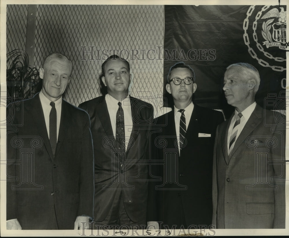 1961 Captain J W Clark and Others at Merchant Marine Almni Luncheon-Historic Images