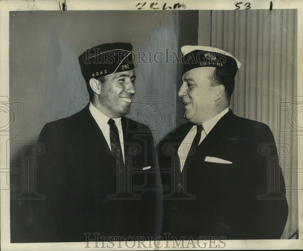 1960 Legionnaires Manuel Sala and Atty.Gen. Jack P.F. Gremillion - Historic Images