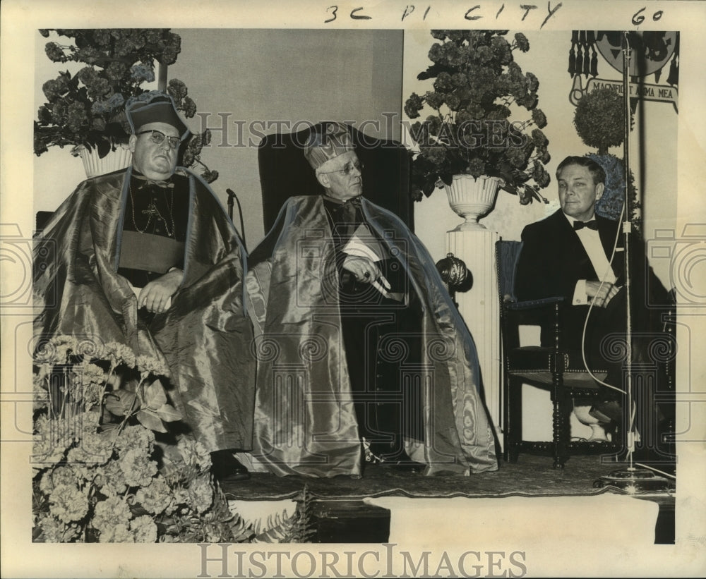 1965 Archbishop John P. Cody at Civic Reception with Others - Historic Images